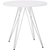 OSP Home Furnishings Dinette Table in White Finish