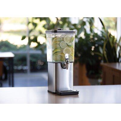 Service Ideas 1.5 Gallon Beverage Dispenser w/ Infuser Wall Stainless Steel in Gray, Size 19.75 H x 8.0 W in | Wayfair SCD15SS
