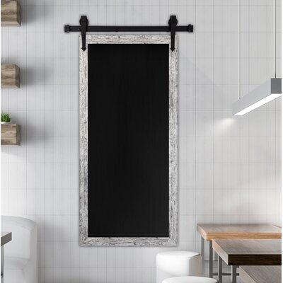 Laurel Foundry Modern Farmhouse® Weathered Farmhouse Wall Mounted Chalkboard Manufactured Wood in White, Size 60.0 H x 30.0 W x 2.75 D in | Wayfair