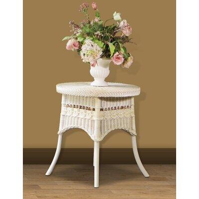 Highland Dunes End Table Rattan Wicker in White | 24 H x 23 W x 23 D in | Wayfair 6F484556AD0C4DD5A31568478D59C188