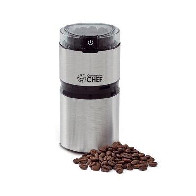 Commercial Chef 2.1 Oz Coffee & Spice Grinder Stainless Steel in Gray | 7.4 H x 3.4 W x 3.4 D in | Wayfair CHCG21SSA6