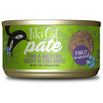 Luau Ahi Tuna & Mackerel Pate Wet Cat Food, 2.8 oz., Case of 12, 12 X 2.8 OZ