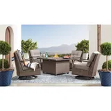 Member's Mark Agio Newcastle 5-Piece Patio Fire Pit Chat Set
