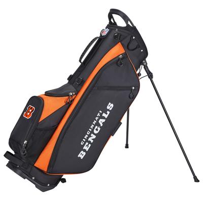 Wilson Black/Orange Cincinnati Bengals Carry Golf Bag
