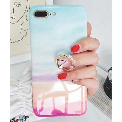 Shou Cellular Phone Cases seven - Light Blue & Hot Pink Ring Handle Smartphone Case