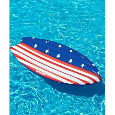 Swimline Water Recreation Inflatables - Red & White Americana Surfboard Pool Float
