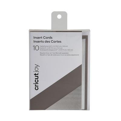 Cricut Joy Insert Cards | Gray/Silver Brush 4.25" x 5.5"