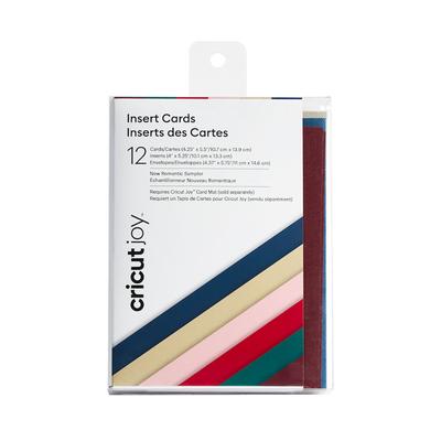 Cricut Joy Insert Cards | New Romantic Sampler 4.25" x 5.5" | Blue/Green