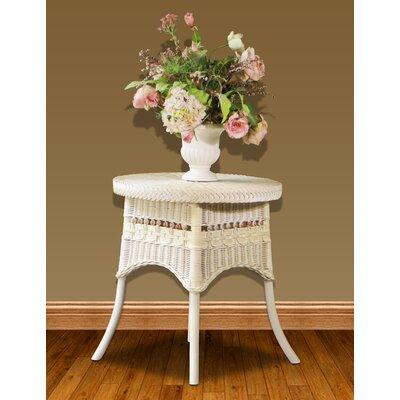 Highland Dunes End Table Rattan/Wicker in White | 24 H x 17.5 W x 17.5 D in | Wayfair 0D5E4633459A49E9B63D805FD2357987