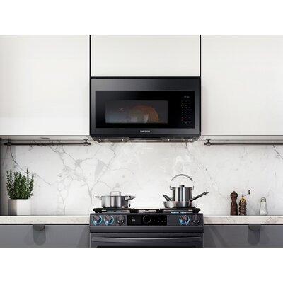 Samsung 1.7 cu ft. Smart Over-the-Range Microwave w/ Convection & Slim Fry™, Stainless Steel in Black | 16.94 H x 29.88 W x 16.59 D in | Wayfair