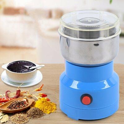 Yinxier Portable Electric Blade Coffee Grinder Stainless Steel in Blue | 6.69 H x 4.13 W x 3.93 D in | Wayfair W1690
