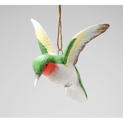 Winston Porter Hummingbird Ornament Ceramic/Porcelain in Green/White | 2.5 H x 3.13 W x 3.375 D in | Wayfair 3730033E44AA40C9907935BE74E79A45