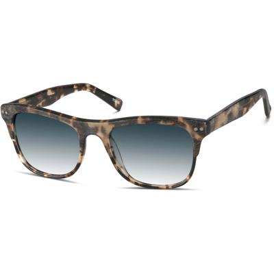 Zenni Men's Square Rx Sunglasses Tortoiseshell Plastic Full Rim Frame