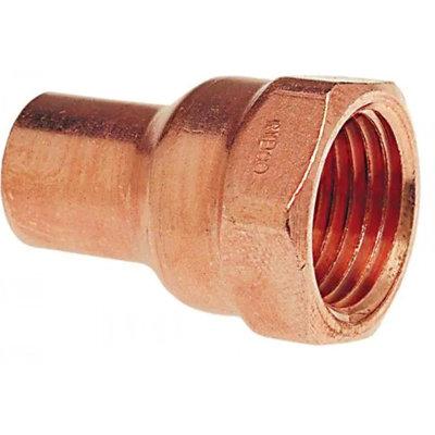 Plumbing N Parts 1.25 In. X 1.25 In. Copper Female Fitting Adapter - Cast_PNP-35674 in Brown | 1.25 H x 1.25 W x 1.25 D in | Wayfair