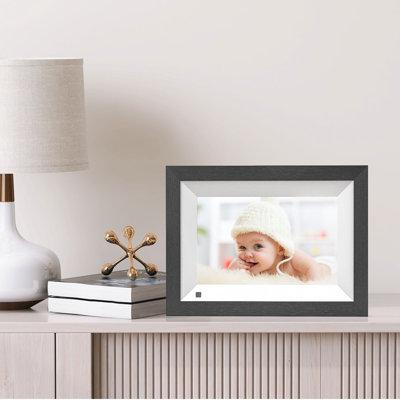 NexFoto 8 Inch WiFi Digital Picture Frame w/ 32GB Storage - Perfectly Adorn Your Living Room Plastic in Black | 7.28 H x 11 W x 1.26 D in | Wayfair