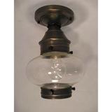 Northeast Lantern Onion 7 Inch Outdoor Flush Mount - 2024-AB-MED-CLR