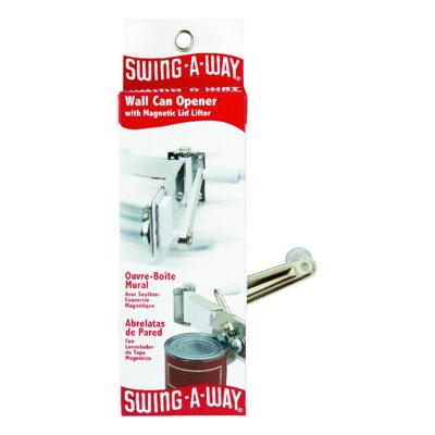 Swing-A-Way Steel Manual Can Opener Metal in White | 3.8 W x 9 D in | Wayfair 609WH