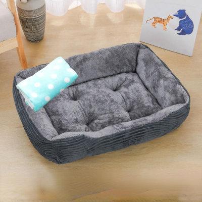 Tucker Murphy Pet™ Dog Kennel Mat Sleeping Mat Pet Supplies Cotton in Gray | 6 H x 23.6 W x 17.7 D in | Wayfair DF4517FE08B9479FAA66793986C66A2B
