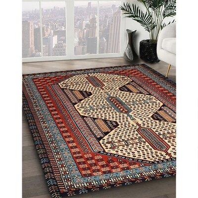 Brown/Red 84 x 84 x 0.08 in Area Rug - Canora Grey Cavion Oriental Machine Woven Multi Area Rug Polyester/Chenille | 84 H x 84 W x 0.08 D in | Wayfair