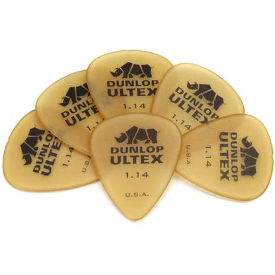 Dunlop 421P114 Ultex Standard Guitar Picks 1.14mm 6-pack