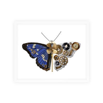 Nature Creative Nature Steampunk Collection Wall Art Plastic in Blue/White | 34 H x 42 W x 1.25 D in | Wayfair P24-AK00810-N1211-32x40