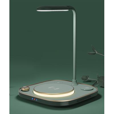 eDooFun Electronic Chargers green - Green 3-in-1 Wireless Charger Table Lamp