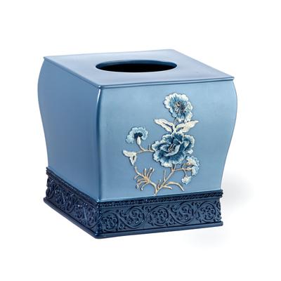 Dublin Rose Tissue Box by POPULAR BATH in Blue