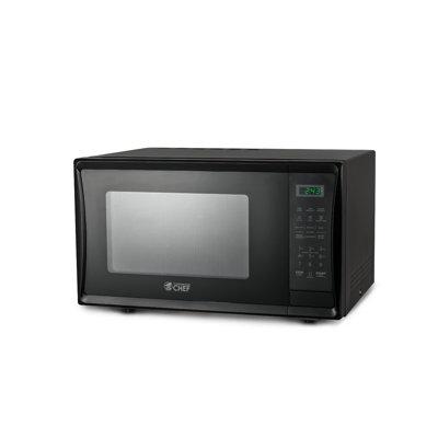 Commercial Chef 20.2" 1.1 cu ft. 1000 - Watt Countertop Microwave in Black/White | 12.1 H x 20.2 W x 15.7 D in | Wayfair CHM11MB