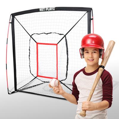 Net Playz Portable Baseball & Softball Practice Net Plastic in Black | 60 H x 60 W x 60 D in | Wayfair NOC05040