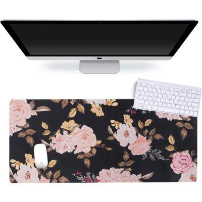East Urban Home Desk Pad in Black/Pink/Yellow | 0.12 H x 31.5 W x 15.7 D in | Wayfair 628F2AAEFCA94271989EB57A2BD89260