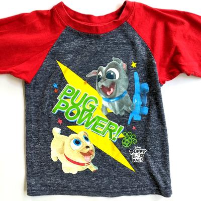Disney Shirts & Tops | Disney Junior Puppy Dog Pals Long Sleeve T-Shirt | Color: Gray/Red | Size: 3tb
