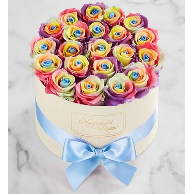 1-800-Flowers Flower Delivery Magnificent Roses Preserved Rainbow Roses Magnificent Roses Premier Rainbow