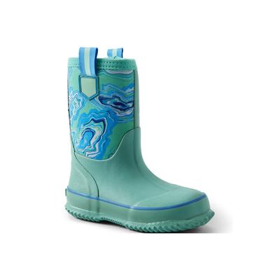 Kids Insulated Rain Boots - Lands' End - Green - 10