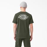 Dickies Men's Back Logo Graphic T-Shirt - Olive Green Size L (WSR13)
