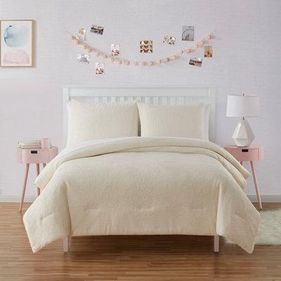 Olivia & Finn 2 Piece Toddler Bedding Set, Microfiber | Wayfair HRT-2CS-TWIN-IN-WHITE