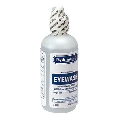 FIRST AID ONLY FAE-7016 First Aid Kit Refill,Eye Wash, 4 Oz Bottle