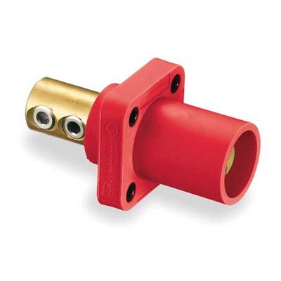HUBBELL HBLMRR Receptacle,Double Set Screw,Red