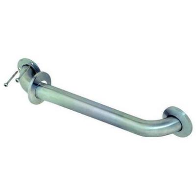 ZORO SELECT 15186 18" L, Concealed Wall Mount, Stainless Steel, Grab Bar,
