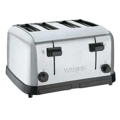 WARING COMMERCIAL WCT708 16" 4-Slot Stainless Steel Commercial Toaster