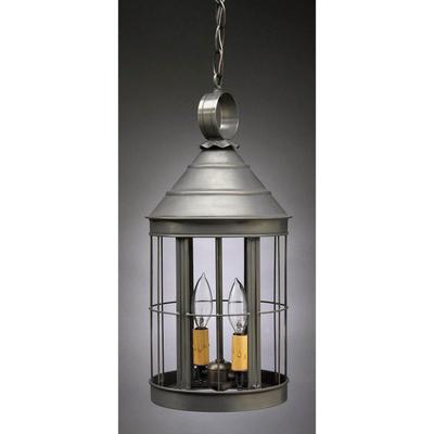 Northeast Lantern Heal 18 Inch Tall 2 Light Outdoor Hanging Lantern - 3332-AB-LT2-CLR