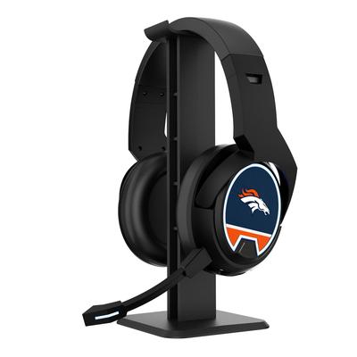 Denver Broncos Logo Wireless Bluetooth Gaming Headphones & Stand