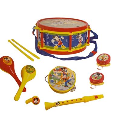 Disney Toys | Disney Junior Mickey Mouse Party Band Drum 10 Piece Set Musical Instruments New | Color: Tan | Size: Osb