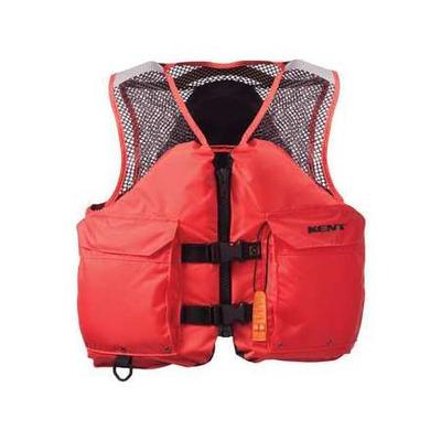 KENT SAFETY 150800-200-040-20 Life Jacket,Orange,Fabric,L