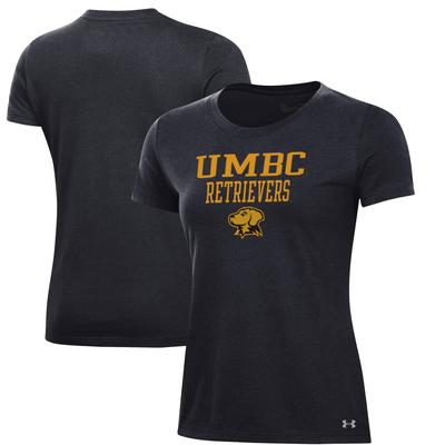 Women's Under Armour Black UMBC Retrievers Performance T-Shirt