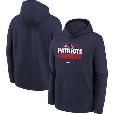 Youth Nike Navy New England Patriots Hometown Collection Pullover Hoodie