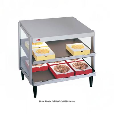 Hatco GRPWS-4824D Glo-Ray 47 7/8" Heated Pizza Merchandiser w/ 2 Levels, 120v, 120/240v, 2390 W, Stainless Steel