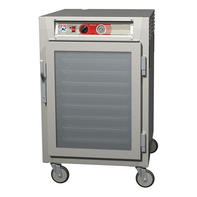 Metro C565-SFC-U 1/2 Height Insulated Mobile Heated Cabinet w/ (8) Pan Capacity, 120v, Reach In, Glass Doors, Stainless Steel