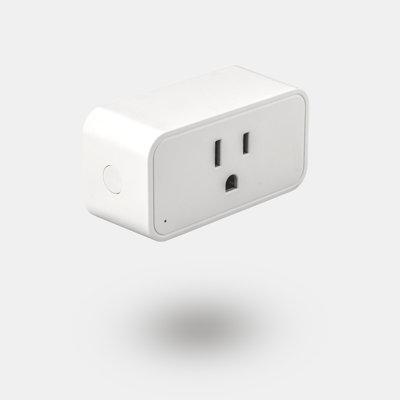 Brightech Smart Home 15 Amp 110-Volt Connection Type B Plug Connector (1-Pack) in White | 1.5 H x 3 W x 1.25 D in | Wayfair SMRT-PLG-INDR