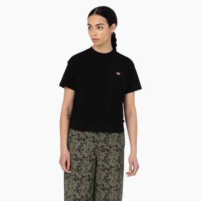 Dickies Women's Oakport Cropped T-Shirt - Black Size XS (FSR44)