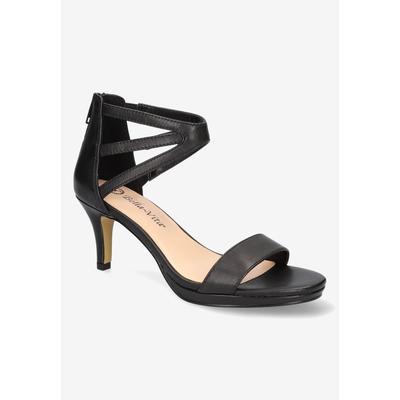 Women's Everly Sandals by Bella Vita in Black Leather (Size 9 1/2 M)